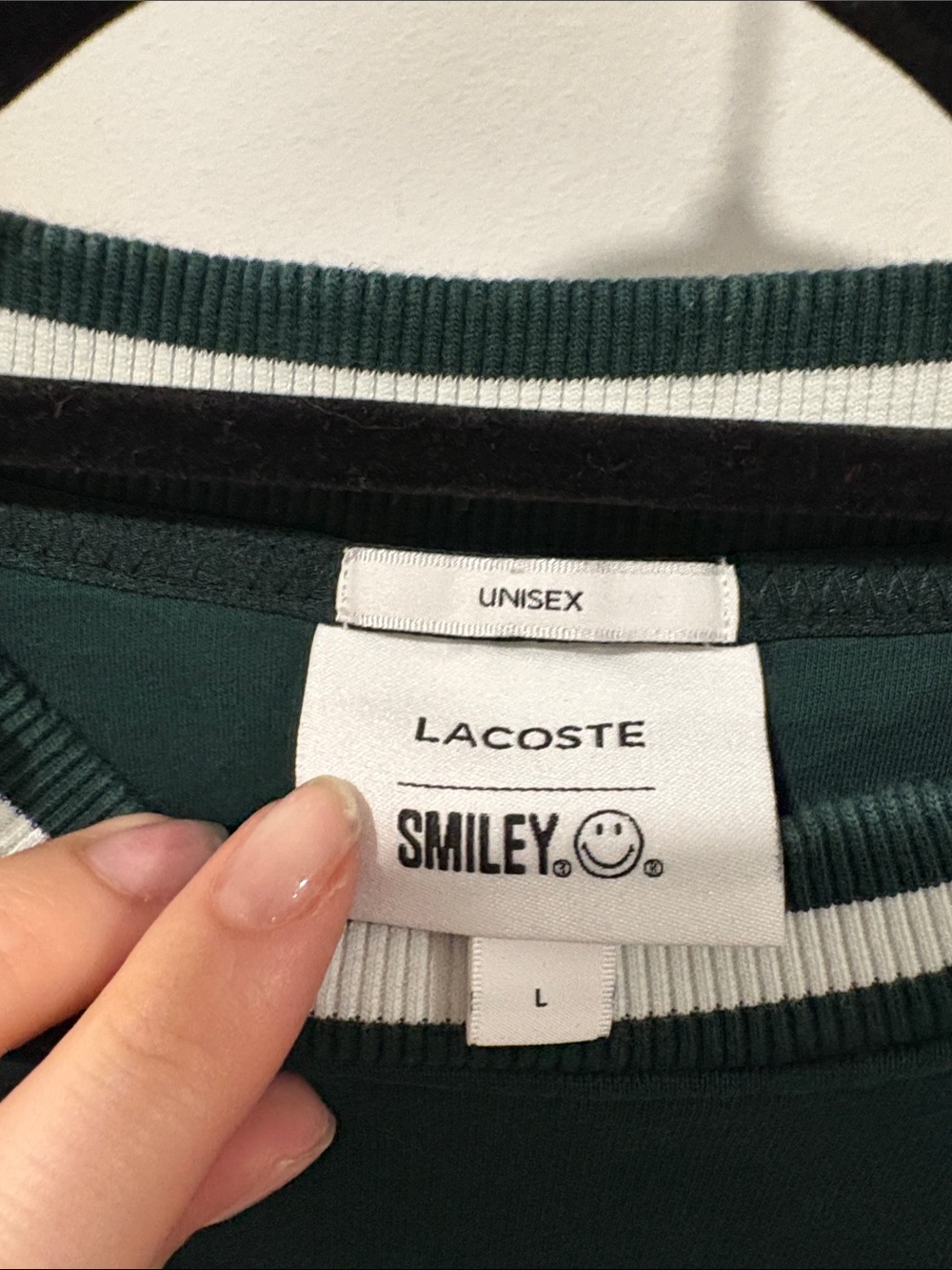 ‼️RARE‼️ Unisex Lacoste & Smiley Collab Sweatshirt - Picture 3 of 7